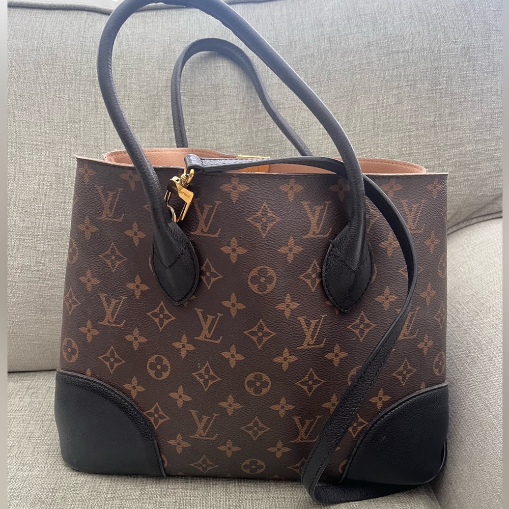 Louis Vuitton Brown and black Monogram Tote Bag